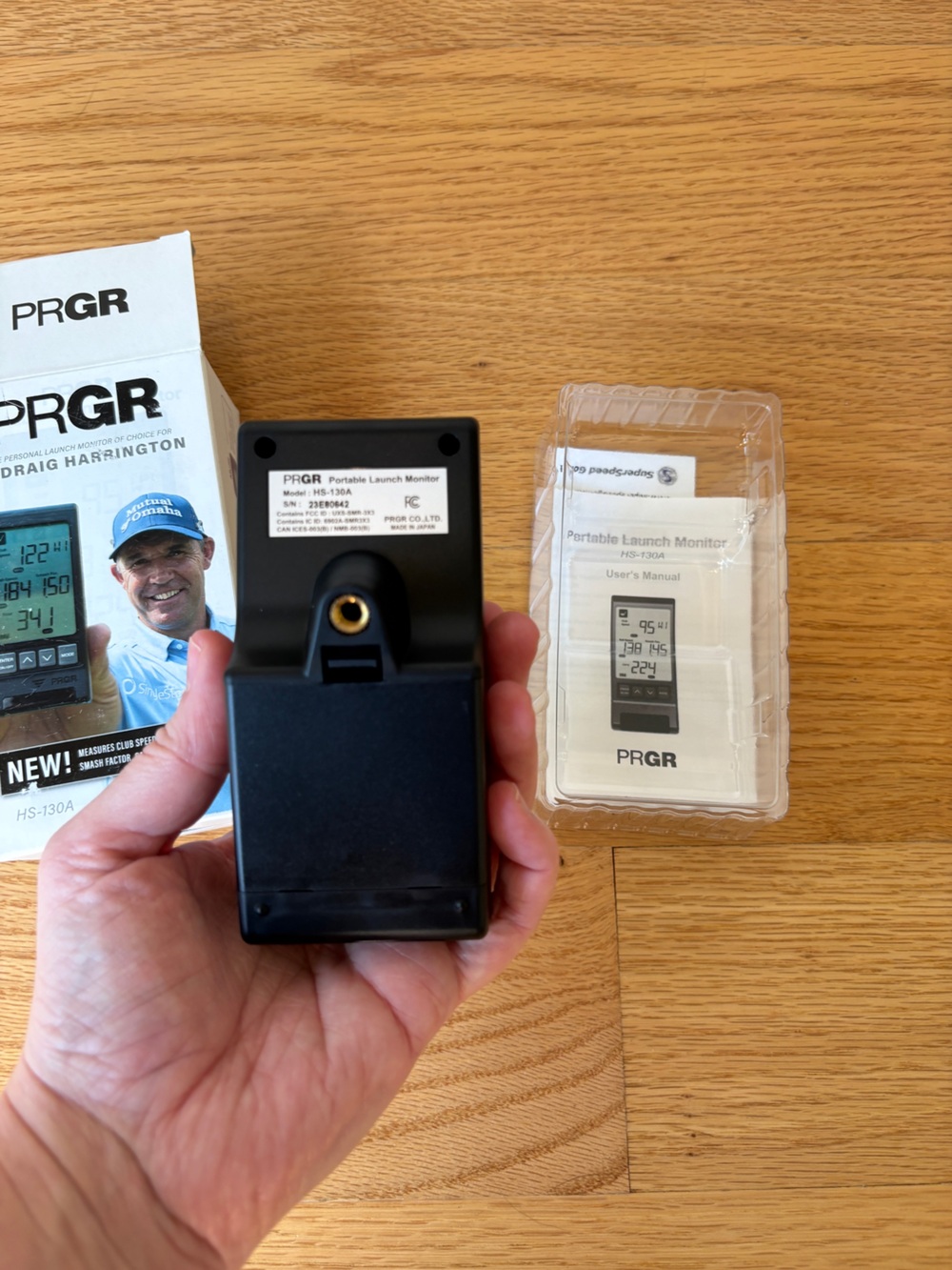 Golf & Baseball PRGR HS-130A Digital Portable Launch Monitor New - Picture 6 of 8